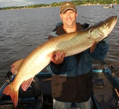 Fox Chain Of Lakes Illinois Fishing Guide Doug Kloet With Another Great Muskie!