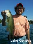 Lake Geneva, Wisconsin client with a nice bass 2012