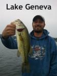 Lake Geneva, Wisconsin client with a nice bass July 2012 